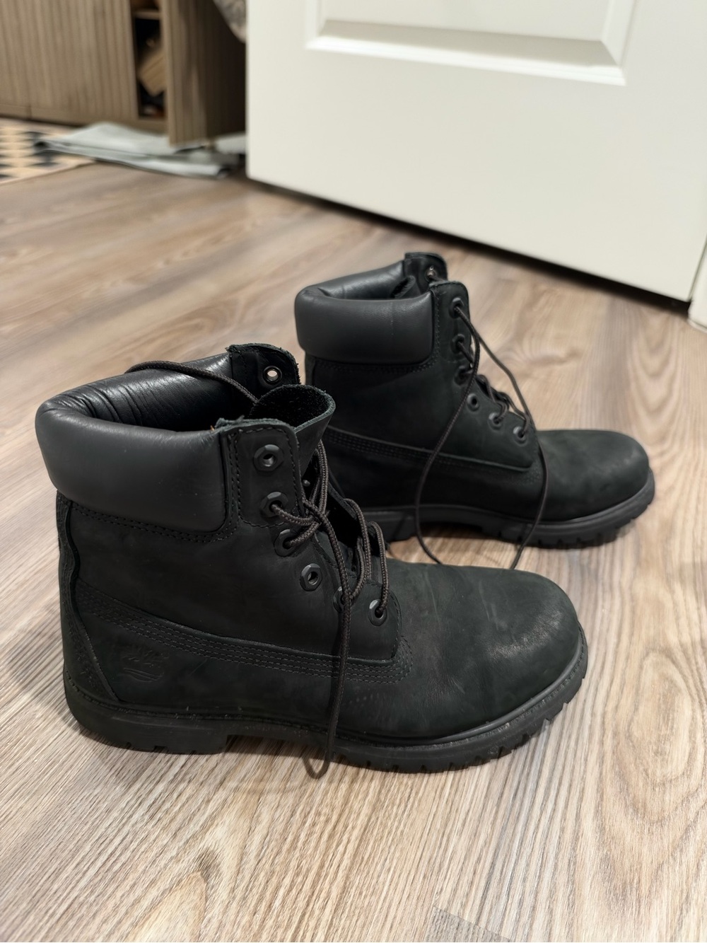 Timberland Black Lace-Up Men’s Work Boots